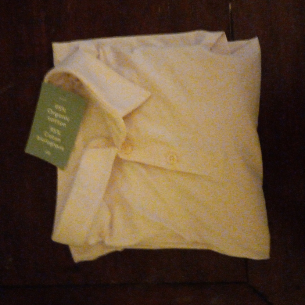 Mens white collared short sleeve